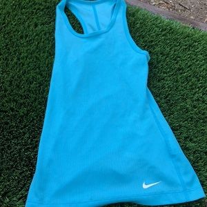 Light blue nike sry fit tank top
